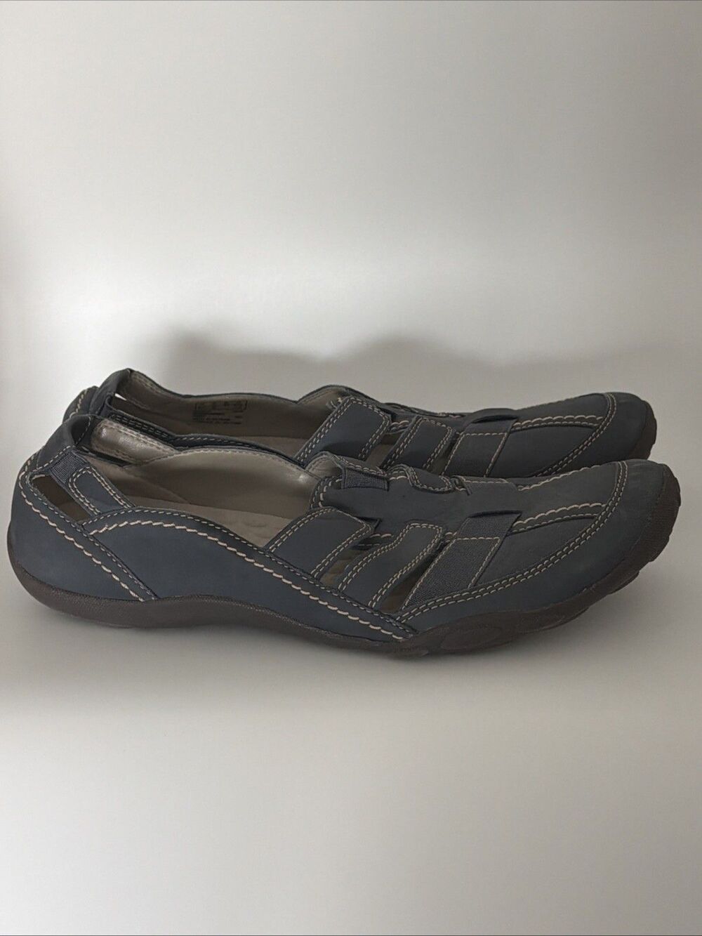 Cloud Steppers by Clarks Sillian Stork Womens 12 M Blue Casual Comfort Slip-On - Picture 9 of 9